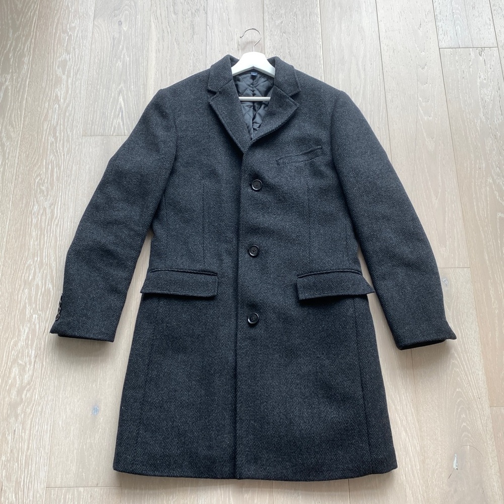 J. Crew Factory Dark Gray Trench Coat